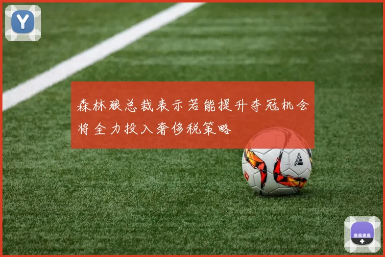 森林狼总裁表示若能提升夺冠机会将全力投入奢侈税策略